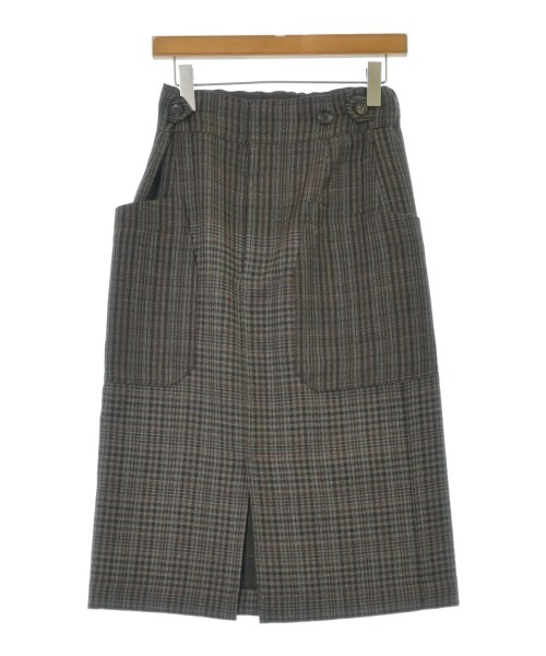 beautiful people(ビューティフルピープル)ロング・マキシ丈スカート 茶 サイズ:38(M位)/2200675130028