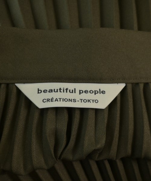 beautiful people（ビューティフルピープル）ロング・マキシ丈スカート カーキ サイズ:38(M位) レディース/2200679859086