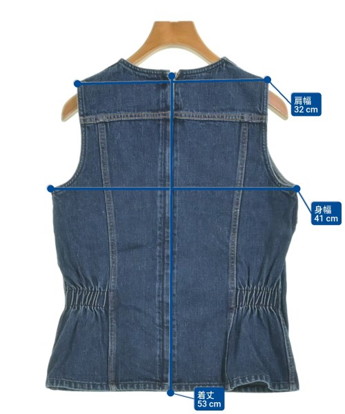 beautiful people（ビューティフルピープル）カジュアルシャツ 青 サイズ:38(M位) レディース/2200679859178