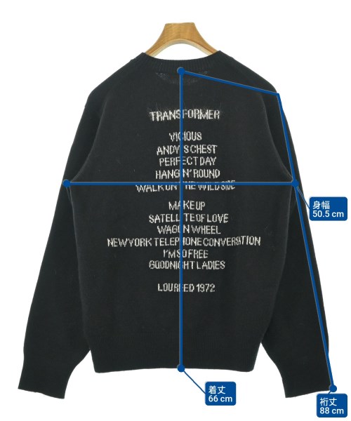 beautiful people（ビューティフルピープル）ニット・セーター 黒 サイズ:170(XL位) メンズ/2200680351012