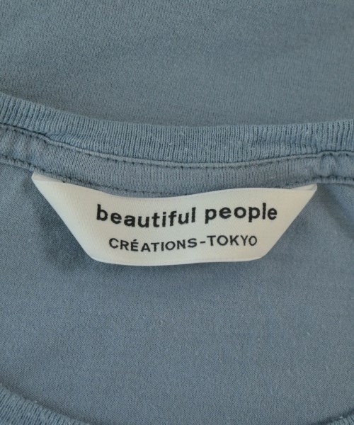 beautiful people（ビューティフルピープル）Tシャツ・カットソー 青 サイズ:150(M位) レディース/2200677069067