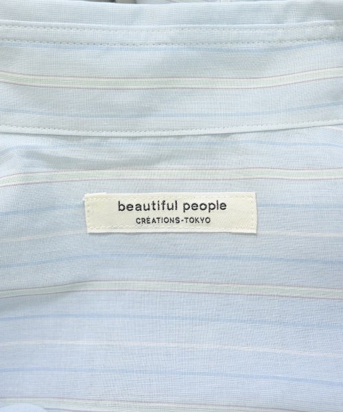 beautiful people（ビューティフルピープル）カジュアルシャツ 青 サイズ:38(M位) レディース/2200696102202
