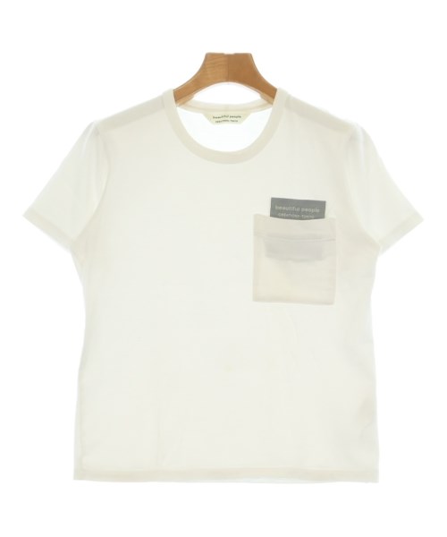 beautiful people(ビューティフルピープル)Tシャツ・カットソー 白 サイズ:160(L位)/2200698979130
