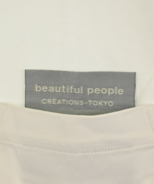 beautiful people（ビューティフルピープル）Tシャツ・カットソー 白 サイズ:160(L位) レディース/2200698979130
