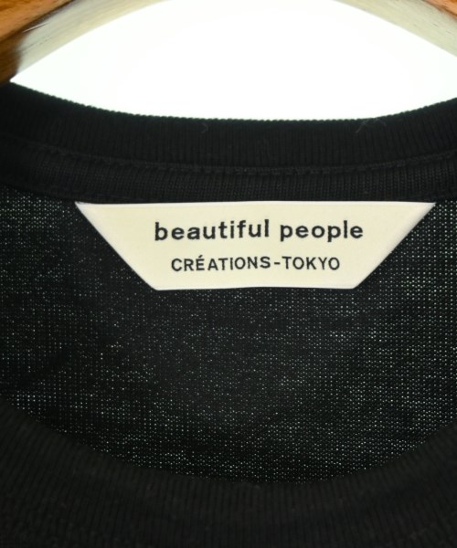 beautiful people（ビューティフルピープル）Tシャツ・カットソー 黒 サイズ:150(M位) レディース/2200698979154