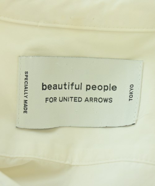 beautiful people（ビューティフルピープル）シャツワンピース 白 サイズ:36(S位) レディース/2200696368035