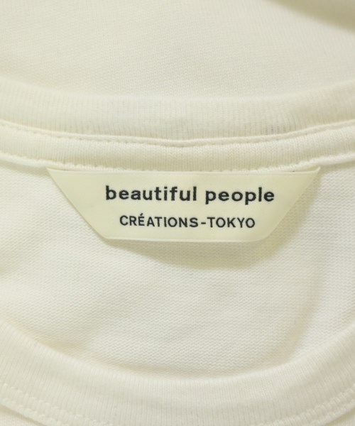beautiful people（ビューティフルピープル）Tシャツ・カットソー 白 サイズ:160(L位) レディース/2200698601079