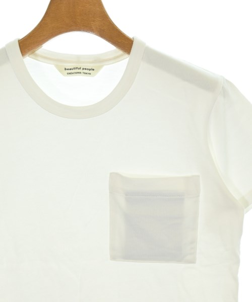 beautiful people（ビューティフルピープル）Tシャツ・カットソー 白 サイズ:160(L位) レディース/2200698601079