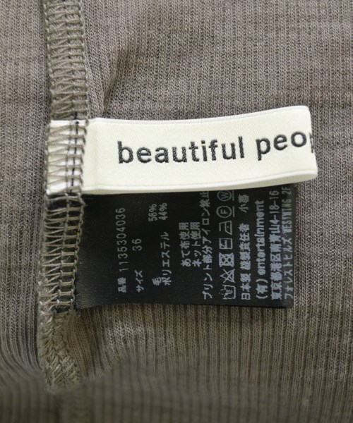 beautiful people（ビューティフルピープル）Tシャツ・カットソー グレー サイズ:36(S位) レディース/2200700689064