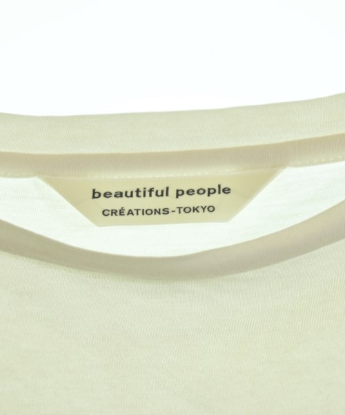 beautiful people（ビューティフルピープル）Tシャツ・カットソー 白 サイズ:36(S位) レディース/2200702145025
