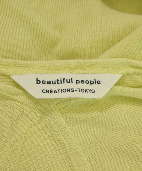 beautiful people（ビューティフルピープル）Tシャツ・カットソー 黄 サイズ:F レディース/2200650701045