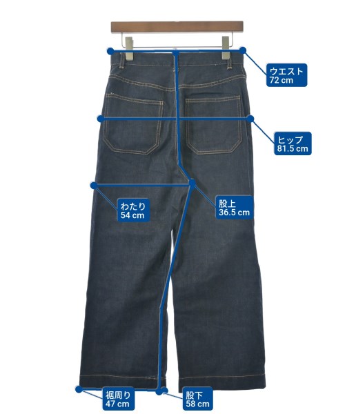 beautiful people（ビューティフルピープル）デニムパンツ 紺 サイズ:S レディース/2200647996171