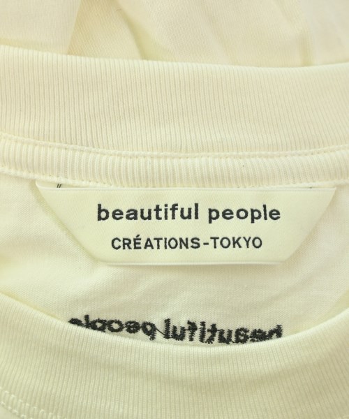 beautiful people（ビューティフルピープル）Tシャツ・カットソー 白 サイズ:36(S位) レディース/2200657412067