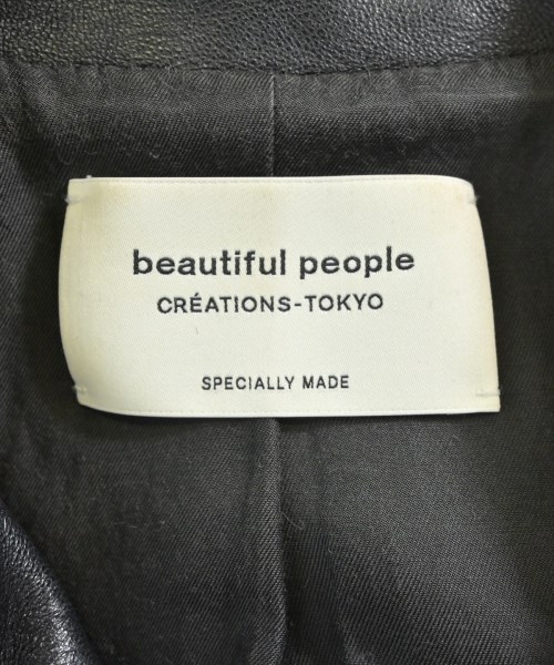 beautiful people（ビューティフルピープル）ライダース 黒 サイズ:140(S位) レディース/2200657483029