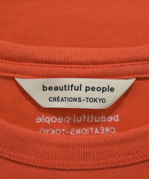 beautiful people（ビューティフルピープル）Tシャツ・カットソー オレンジ サイズ:42(L位) レディース/2200658253027