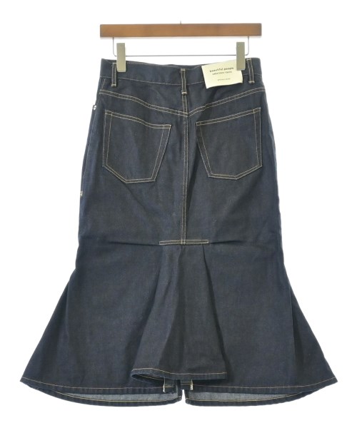 beautiful people（ビューティフルピープル）ロング・マキシ丈スカート 紺 サイズ:38(M位) レディース/2200655453116