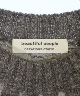 beautiful people（ビューティフルピープル）ニット・セーター 茶 サイズ:160(L位) レディース/2200659286017