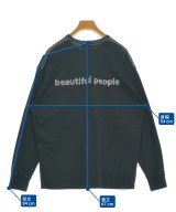 beautiful people（ビューティフルピープル）Tシャツ・カットソー 黒 サイズ:38(M位) レディース/2200659744043