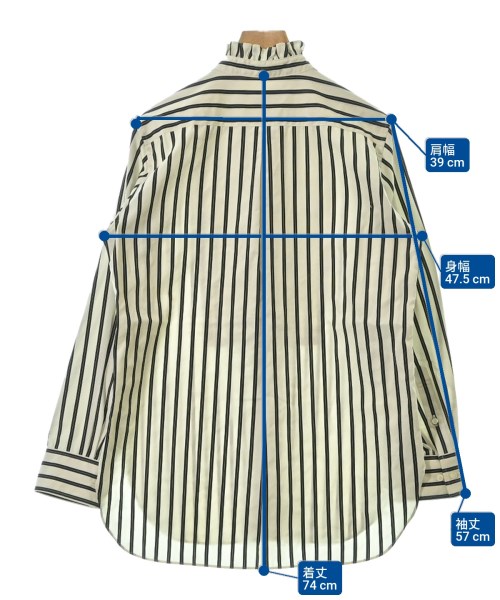 beautiful people（ビューティフルピープル）カジュアルシャツ 白 サイズ:160(L位) レディース/2200655331032