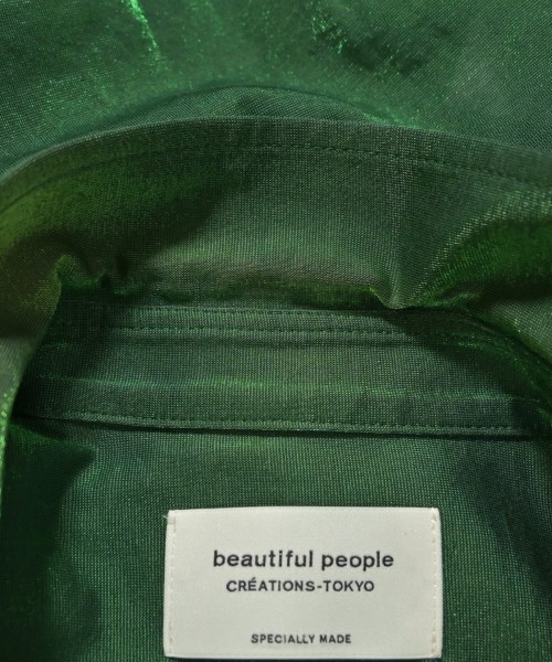 beautiful people（ビューティフルピープル）カジュアルシャツ 緑 サイズ:140(S位) レディース/2200656973071