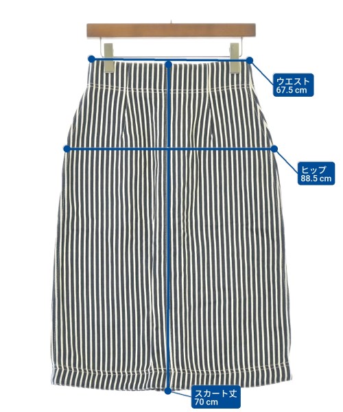 beautiful people（ビューティフルピープル）ロング・マキシ丈スカート 紺 サイズ:38(M位) レディース/2200658848032