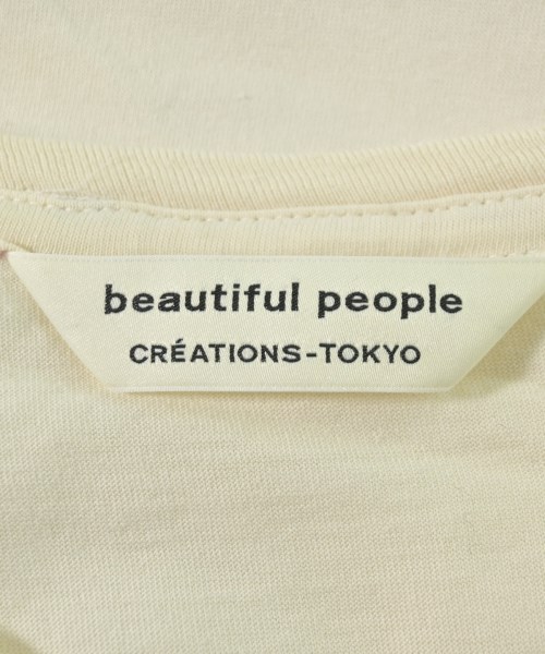beautiful people（ビューティフルピープル）Tシャツ・カットソー 白 サイズ:150(M位) レディース/2200708150054