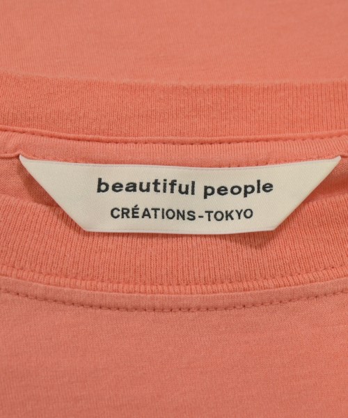 beautiful people（ビューティフルピープル）Tシャツ・カットソー オレンジ サイズ:38(M位) レディース/2200716773078