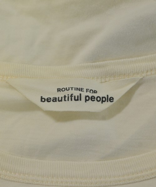 beautiful people（ビューティフルピープル）Tシャツ・カットソー ベージュ サイズ:140(S位) レディース/2200714825021