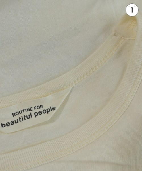 beautiful people（ビューティフルピープル）Tシャツ・カットソー ベージュ サイズ:140(S位) レディース/2200714825021