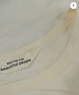 beautiful people（ビューティフルピープル）Tシャツ・カットソー ベージュ サイズ:140(S位) レディース/2200714825021