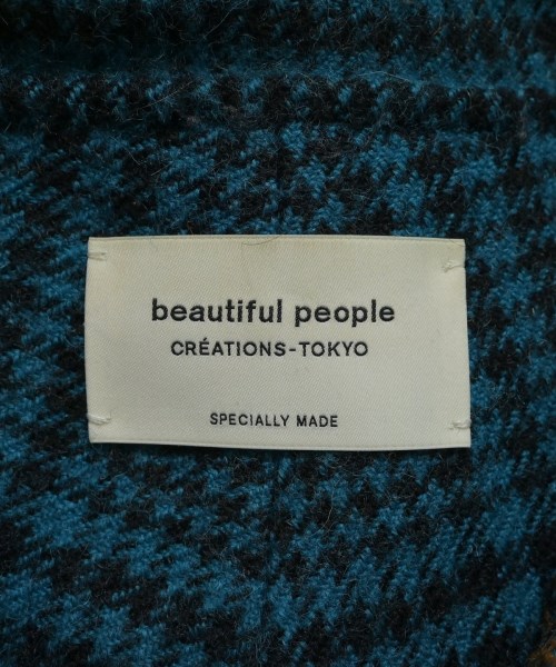 beautiful people（ビューティフルピープル）ダッフルコート 青 サイズ:38(M位) レディース/2200622037028