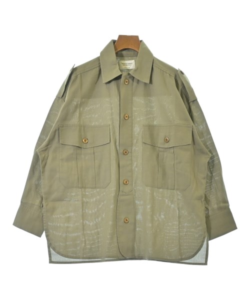 beautiful people(ビューティフルピープル)カジュアルシャツ カーキ サイズ:34(XS位)/2200636605022