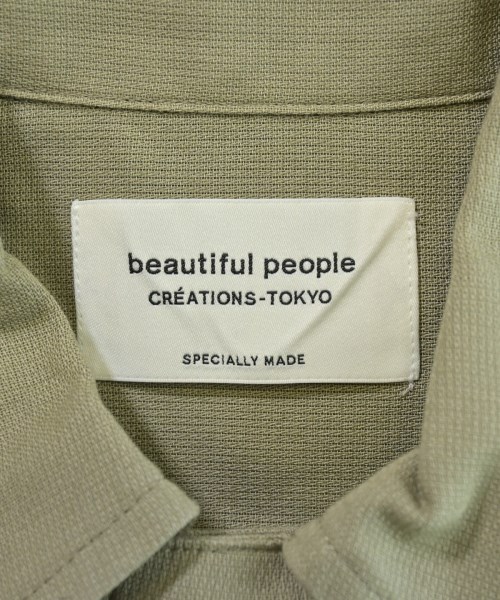 beautiful people（ビューティフルピープル）カジュアルシャツ カーキ サイズ:34(XS位) レディース/2200636605022