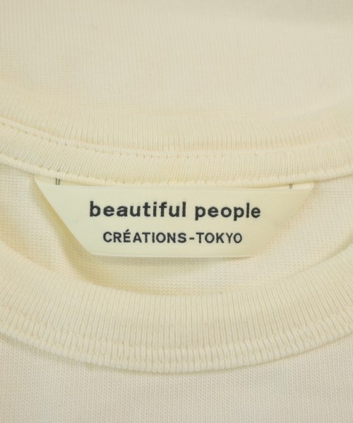beautiful people（ビューティフルピープル）Tシャツ・カットソー 白 サイズ:36(S位) レディース/2200632502028