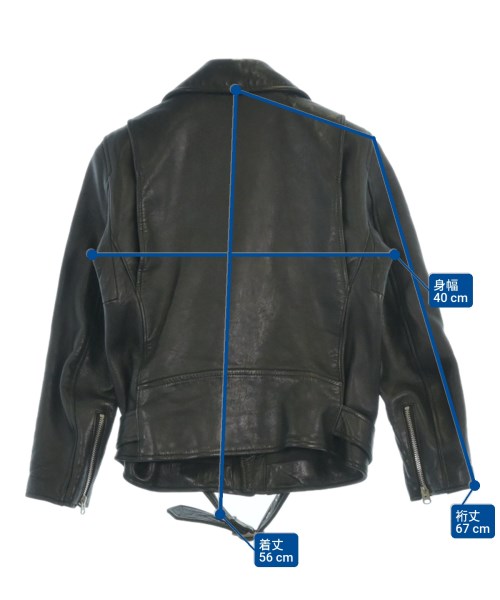 beautiful people（ビューティフルピープル）ライダース 黒 サイズ:140(S位) レディース/2200647849057