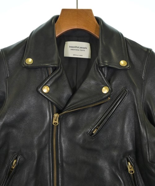 beautiful people（ビューティフルピープル）ライダース 黒 サイズ:140(S位) レディース/2200648883012