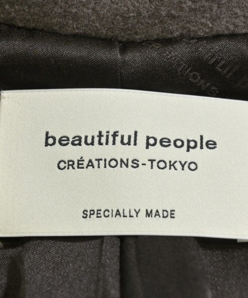 beautiful people（ビューティフルピープル）チェスターコート 茶 サイズ:38(M位) レディース/2200641637018