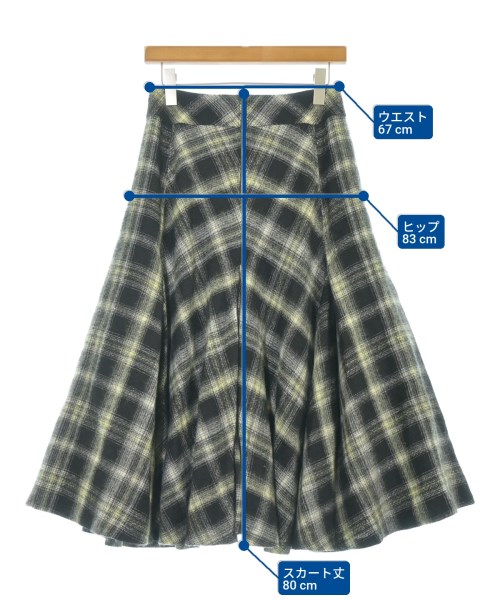 beautiful people（ビューティフルピープル）ロング・マキシ丈スカート 黒 サイズ:38(M位) レディース/2200646946122