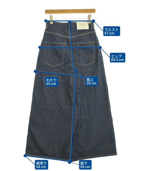 beautiful people（ビューティフルピープル）デニムパンツ 紺 サイズ:34(XS位) レディース/2200653829036