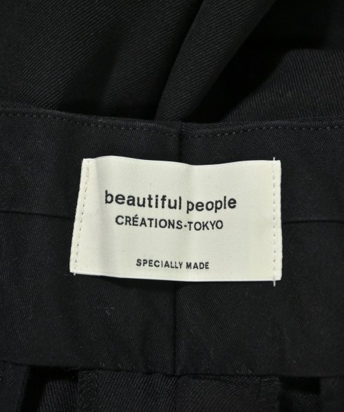 beautiful people（ビューティフルピープル）クロップドパンツ 黒 サイズ:36(S位) レディース/2200653862026