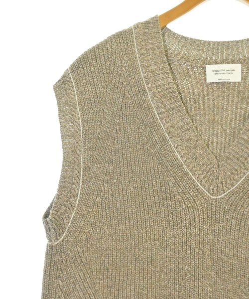 beautiful people（ビューティフルピープル）ベスト ベージュ サイズ:36(S位) レディース/2200654319031