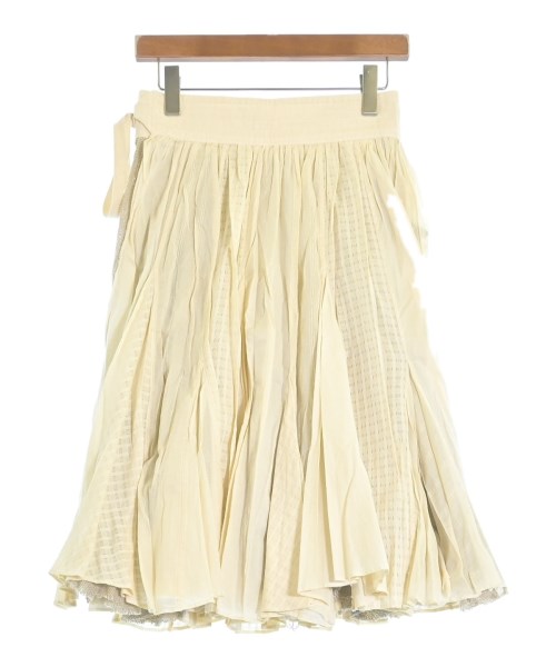 beautiful people(ビューティフルピープル)ひざ丈スカート 白 サイズ:36(S位)/2200654319093