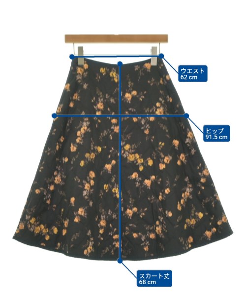 beautiful people（ビューティフルピープル）ひざ丈スカート グレー サイズ:36(S位) レディース/2200654319109