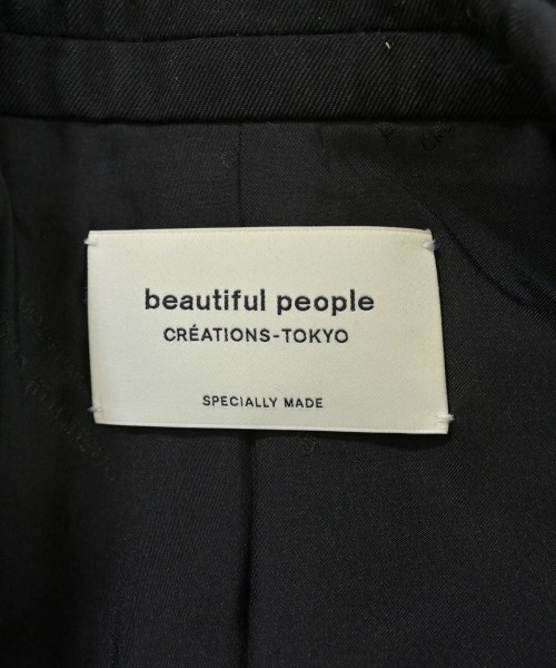 beautiful people（ビューティフルピープル）テーラードジャケット 黒 サイズ:140(S位) レディース/2200701221027