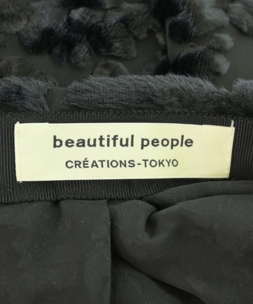 beautiful people（ビューティフルピープル）ひざ丈スカート 黒 サイズ:36(S位) レディース/2200703486028