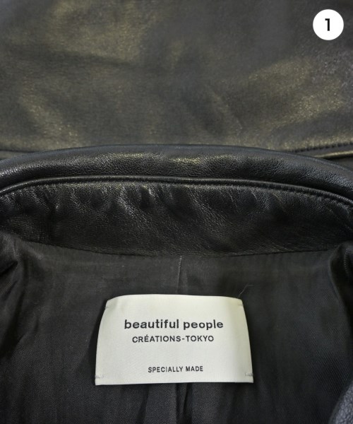 beautiful people（ビューティフルピープル）ライダース 黒 サイズ:160(L位) レディース/2200708104026