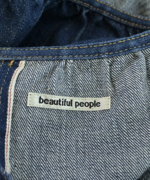 beautiful people（ビューティフルピープル）ひざ丈スカート 紺 サイズ:36(S位) レディース/2200660176147