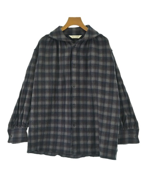 beautiful people(ビューティフルピープル)カジュアルシャツ 紺 サイズ:34(XS位)/2200665007040