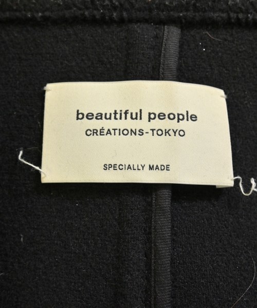 beautiful people（ビューティフルピープル）ピーコート 黒 サイズ:34(XS位) レディース/2200663628018