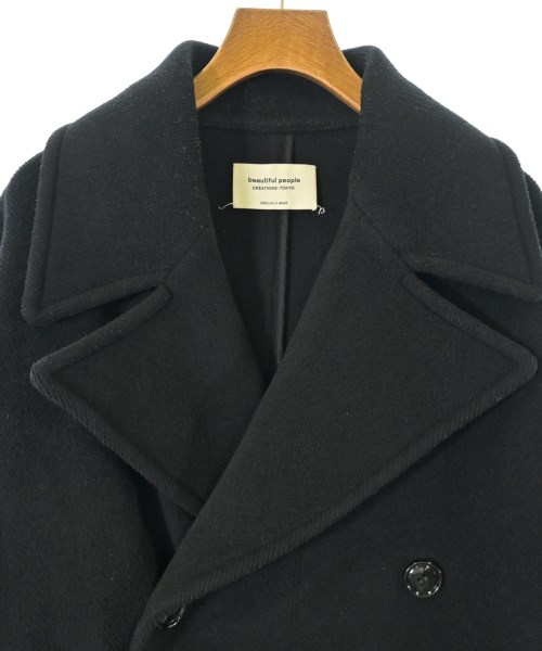 beautiful people（ビューティフルピープル）ピーコート 黒 サイズ:34(XS位) レディース/2200663628018